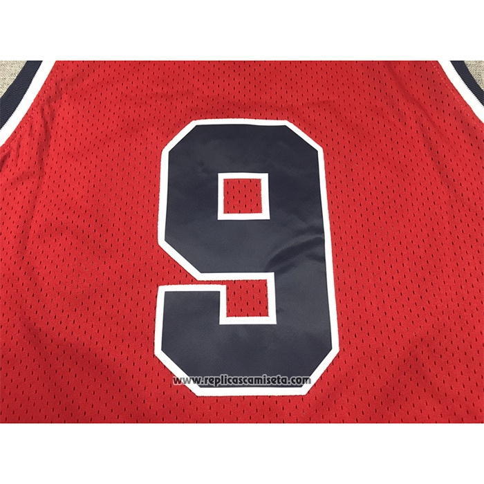 Camiseta USA 1984 Michael Jordan #9 Rojo